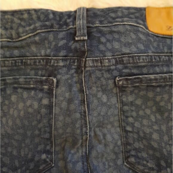 Anthropologie Level 99 Blue Cheetah Janice Ultra Skinny Fit Stretch - Picture 10 of 15